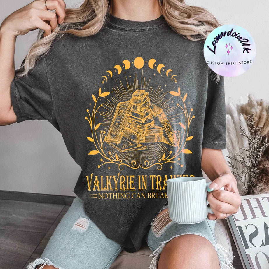 Valkyrie Training Comfort Color Shirt, Nesta Archeron Acotar, Lady Death SJM Sarah J Maas, Velaris Rhysand Night Court Silver Flame Bookish