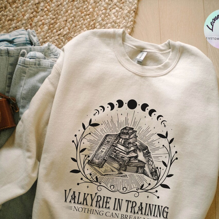 Valkyrie Training Sweatshirt, Nesta Archeron Acotar, Lady Death SJM Sarah J Maas Merch, Rhysand Night Court Silver Flame ACOSF, Velaris