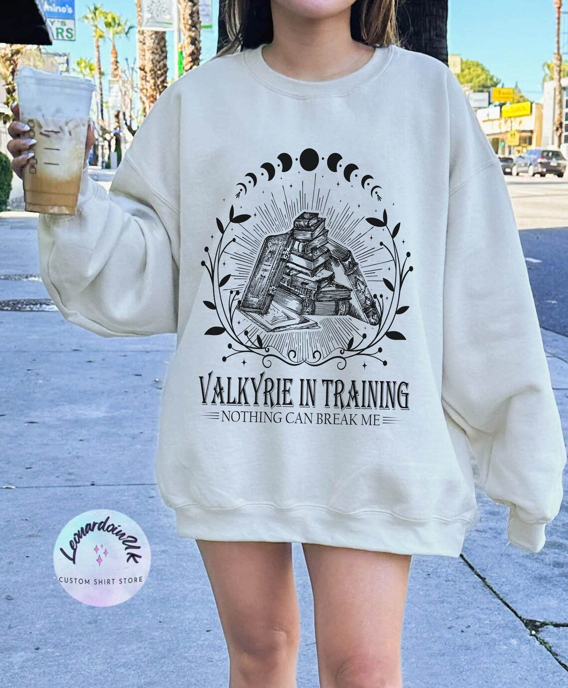 Valkyrie Training Sweatshirt, Nesta Archeron Acotar, Lady Death SJM Sarah J Maas Merch, Rhysand Night Court Silver Flame ACOSF, Velaris