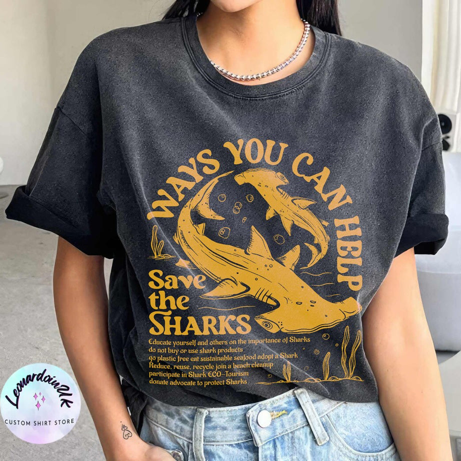 Save the Sharks Comfort Color Shirt, Respect the Locals, Shark Shirt, Shark Shirt, Shark Weekk, Respect the Locals Hoodie, Shark Gift