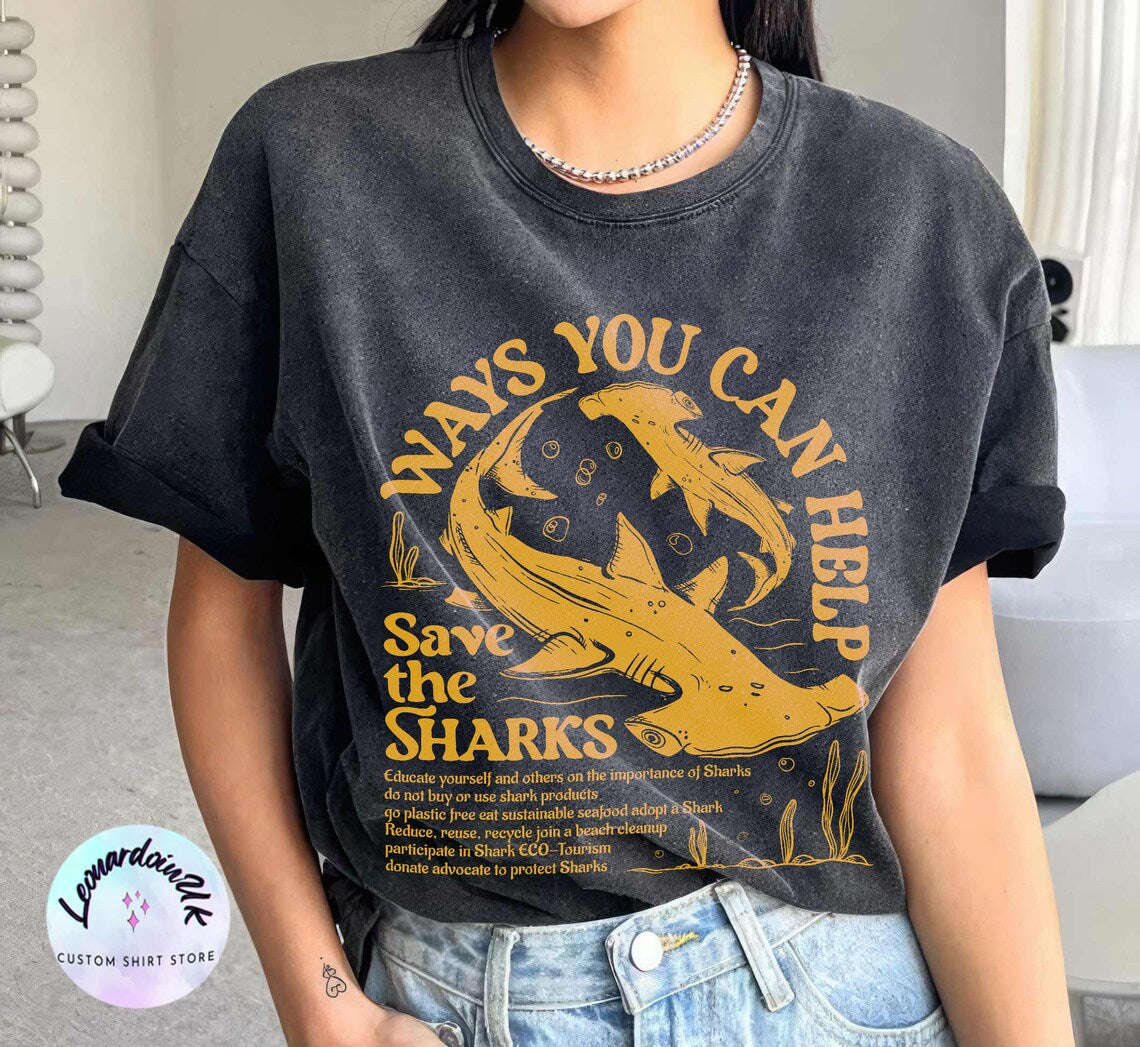 Save the Sharks Comfort Color Shirt, Respect the Locals, Shark Shirt, Shark Shirt, Shark Weekk, Respect the Locals Hoodie, Shark Gift