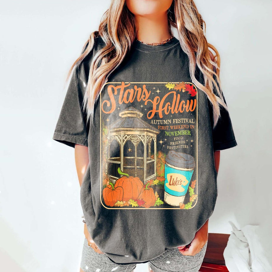 Stars Hollow Connecticut Comfort Color Shirt, 1779 Shirt, Gilmore Girls Shirt, Autumn Tshirt, Lukes Diner Shirt, Gilmore Girls Shirt