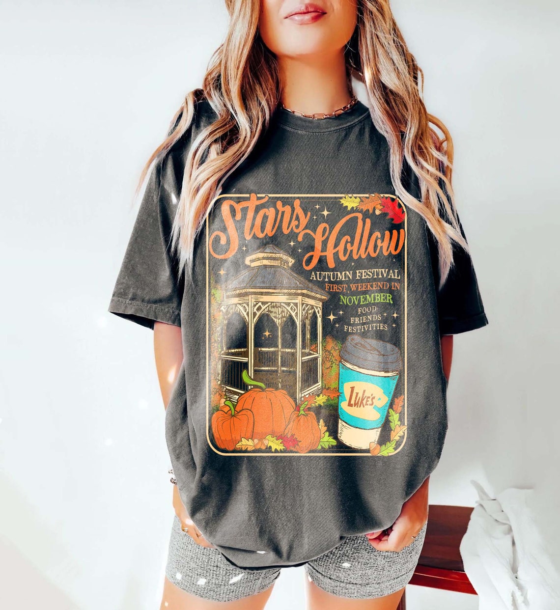 Stars Hollow Connecticut Comfort Color Shirt, 1779 Shirt, Gilmore Girls Shirt, Autumn Tshirt, Lukes Diner Shirt, Gilmore Girls Shirt
