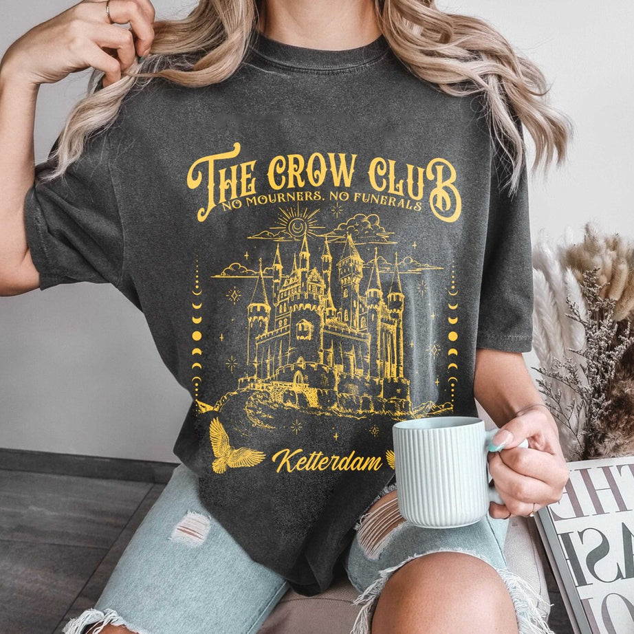 Six of Crows Comfort Color Shirt, Shadow and Bone, Kaz Brekker, Ketterdam Crow Club, the Crow Club Shirt
