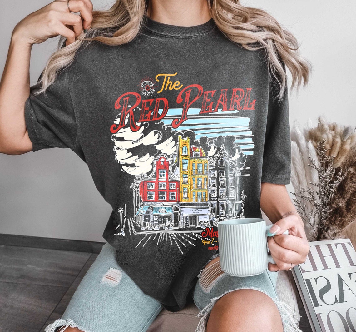 FBAA the Red Pearl Comfort Color Shirt, From Blood and Ash, Casteel Da'neer, Poppy Balfour, JLA Bookish Gift, Masadonia Solis Atlania Gift