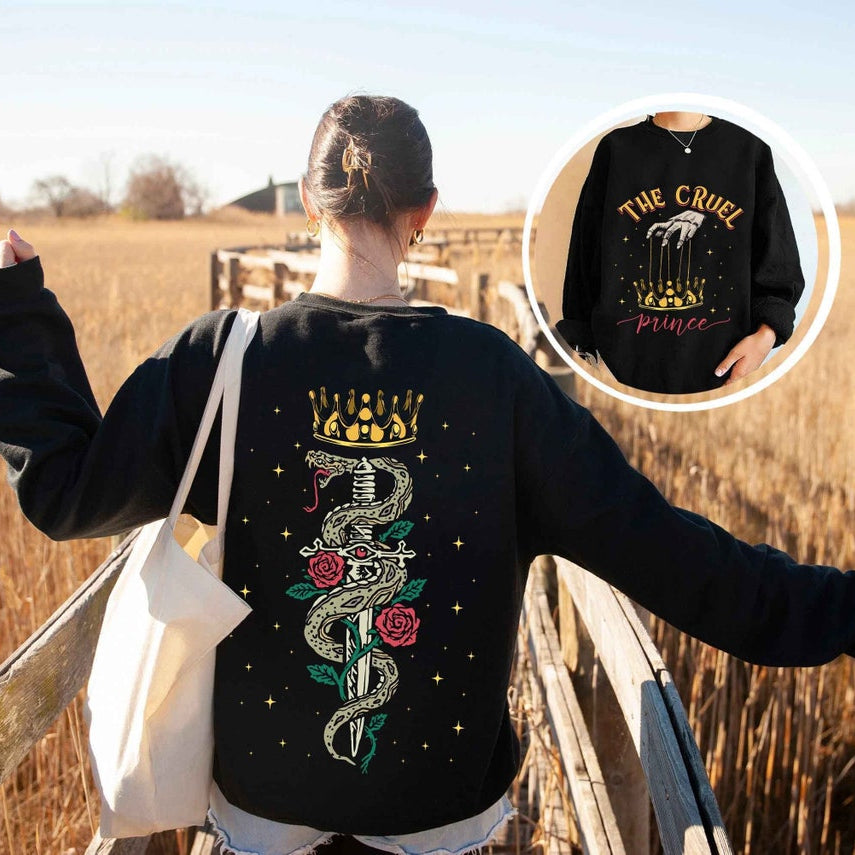 The Cruel Prince Sweatshirt, the Folk of the Air Sweatshirt, Cardan Greenbriar Crewneck, Jude and Cardan, Bookish Sweatshirt