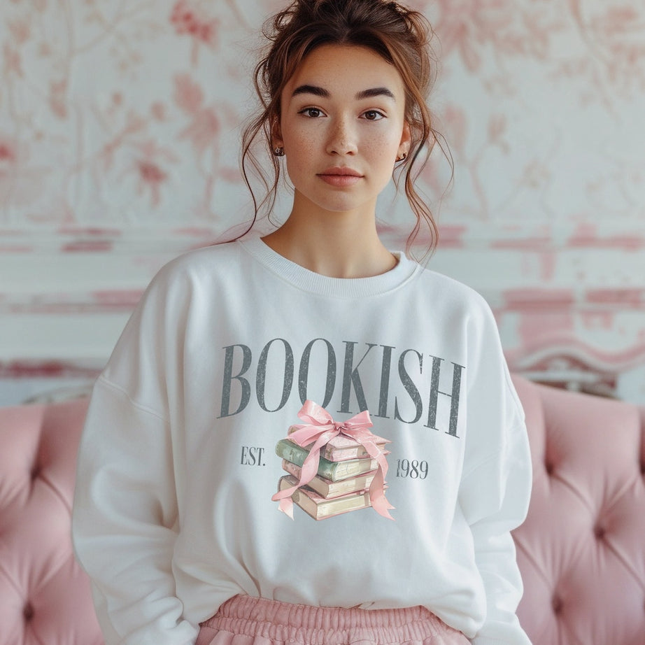 Bookish Sweatshirt, Coquette Book Lover Shirt, Bookish Gift, Gift for Book Lover, Bookworm Sweatshirt, Coquette Aesthetic Reading Shirt
