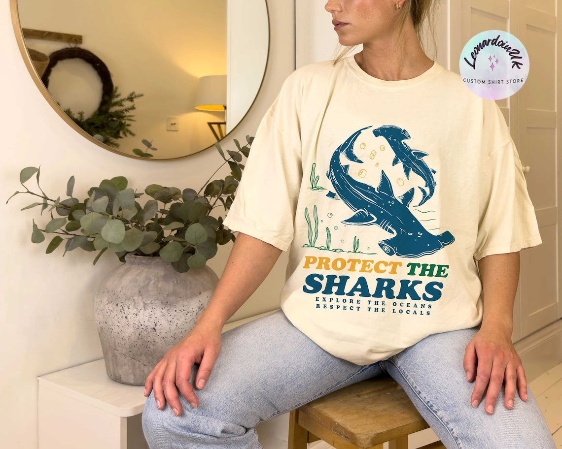Protect the Sharks Shirt, Shark Shirt, Respect the Locals Shirt, Shark, Shark Sweatshirt, Whale Shark, Shark Gifts, Ocean, Shark Sweater