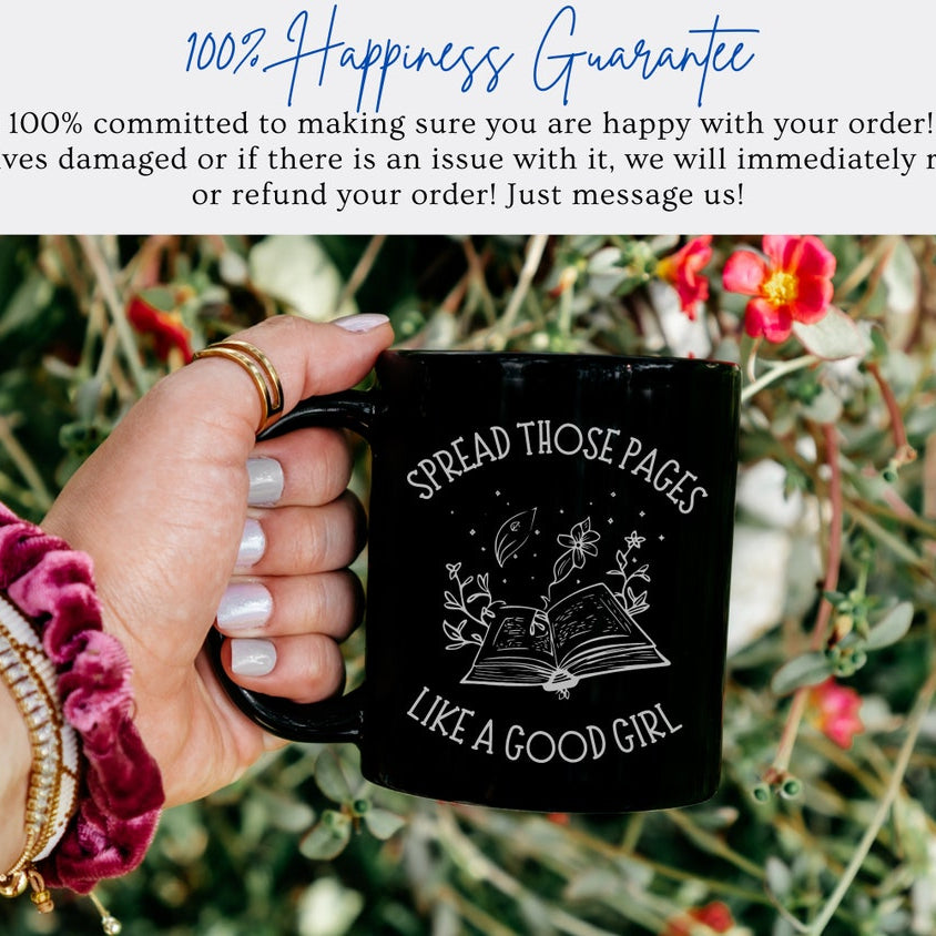 Smut Readers Mug, Funny Reading Mug, Novelty Mug, Spicy Book Mug, Smut Reader Gift, Spicy Reader Gift, Gag Gift for Her, Spread Those Pages