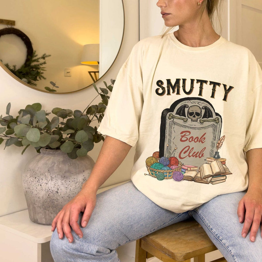 Smutty Book Club Comfort Color Shirt, Book Shirt, Funny Book Shirtm Book Quotes Shirtm Book Lover Gift
