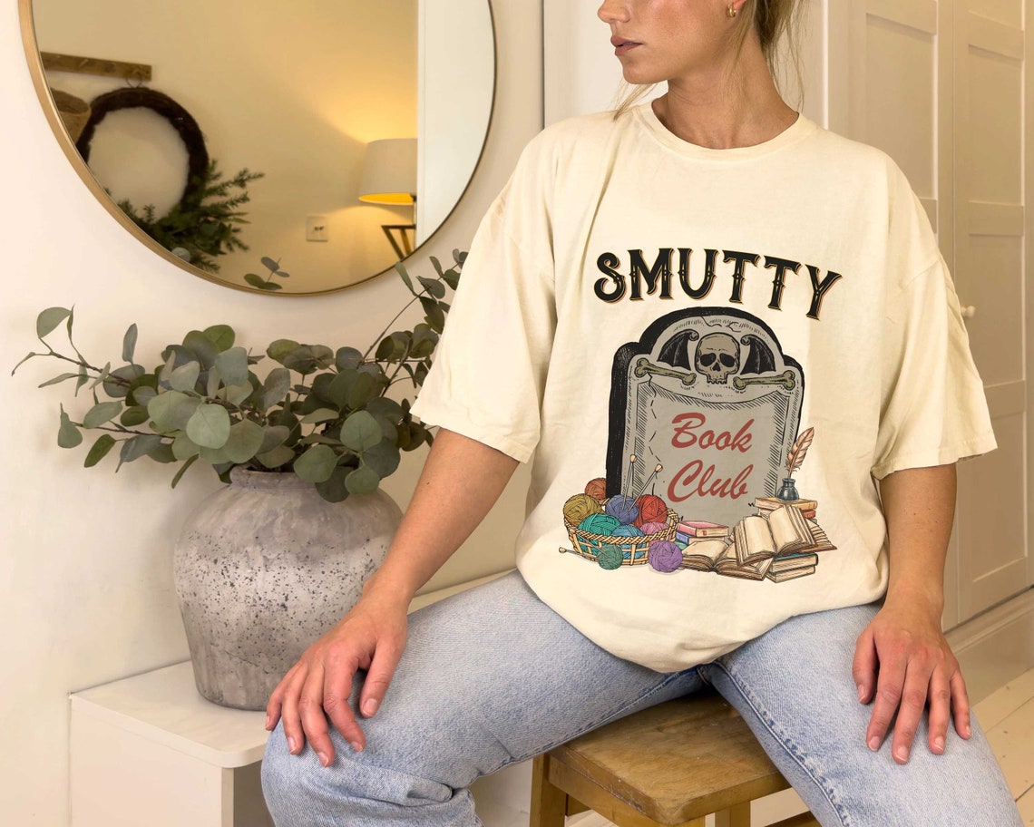 Smutty Book Club Comfort Color Shirt, Book Shirt, Funny Book Shirtm Book Quotes Shirtm Book Lover Gift