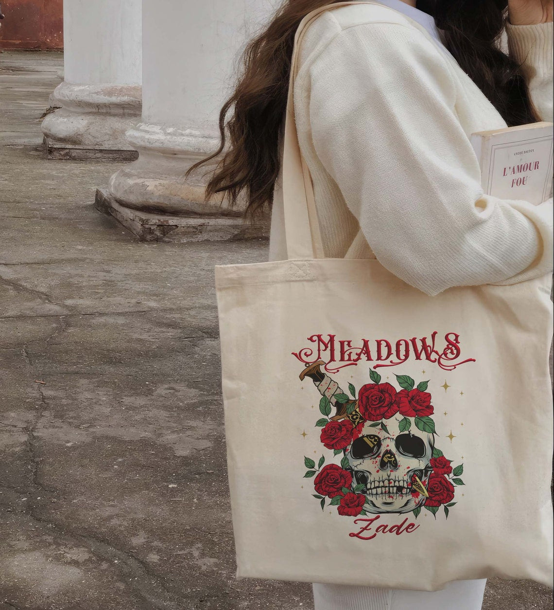 Zade Meadows Tote Bag, Haunting Adeline Merch, Bookish Merch, Hunting Adeline, Booktok Tote Bag, Dark Romance Gift, Bookish Tote Bag