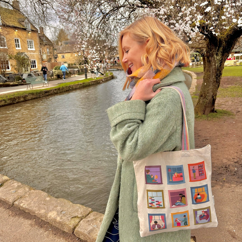 Bookish Tote Bag | Cute Book Bag |  Book Lover Gift | Gift for Bookworms | Reading Bag | Gift for Mum Mother