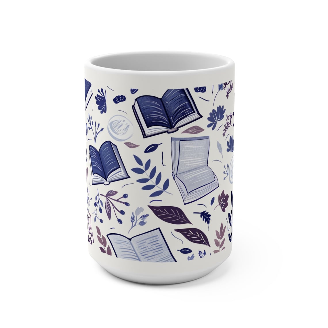 Beautiful Bookish Mug, Favorite Bookshelf Coffee Mug, Bookworm Gift for Reader, Gift for Book Lovers, Gift for Her, Gift for Him (15oz)