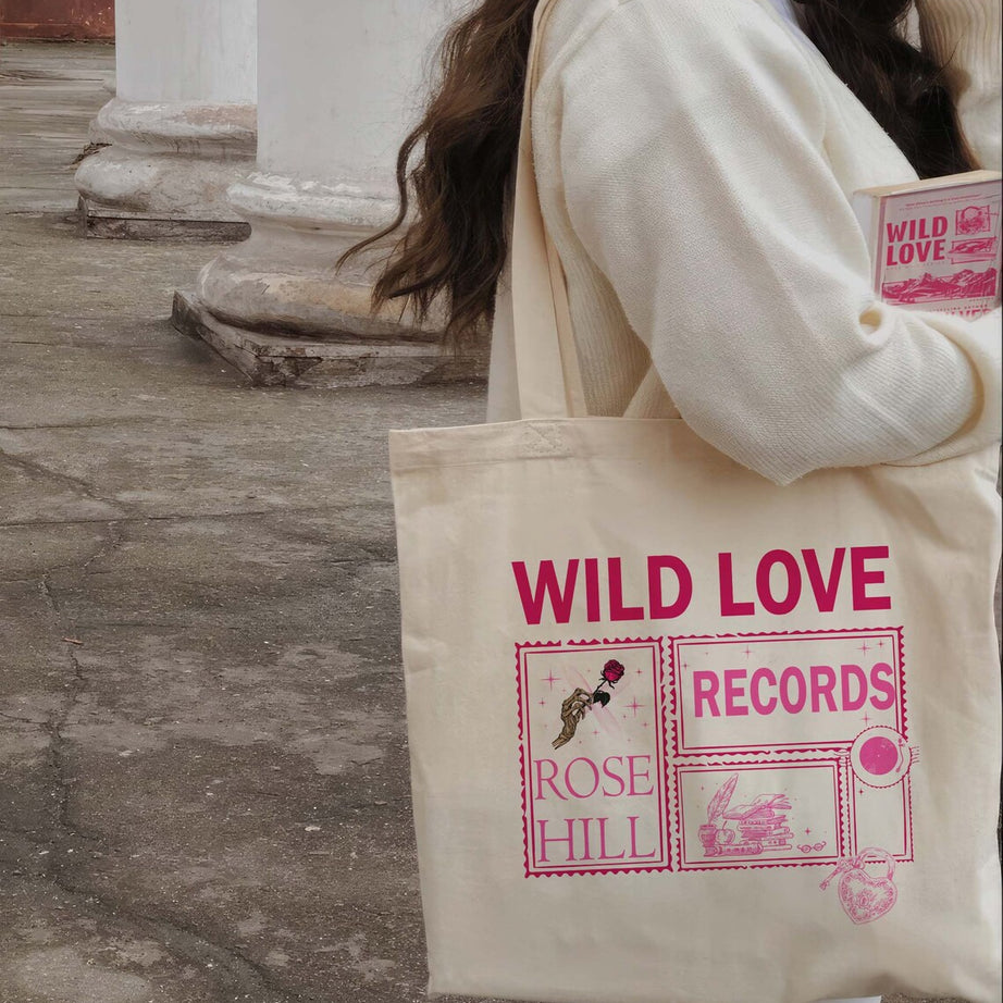 Wild Love Merch, Wild Rose Records, Elsie Silver Merch, Ford Grant , Book Tote Bag , Bookish Merch