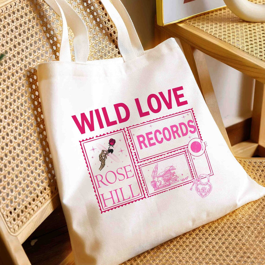 Wild Love Merch, Wild Rose Records, Elsie Silver Merch, Ford Grant , Book Tote Bag , Bookish Merch