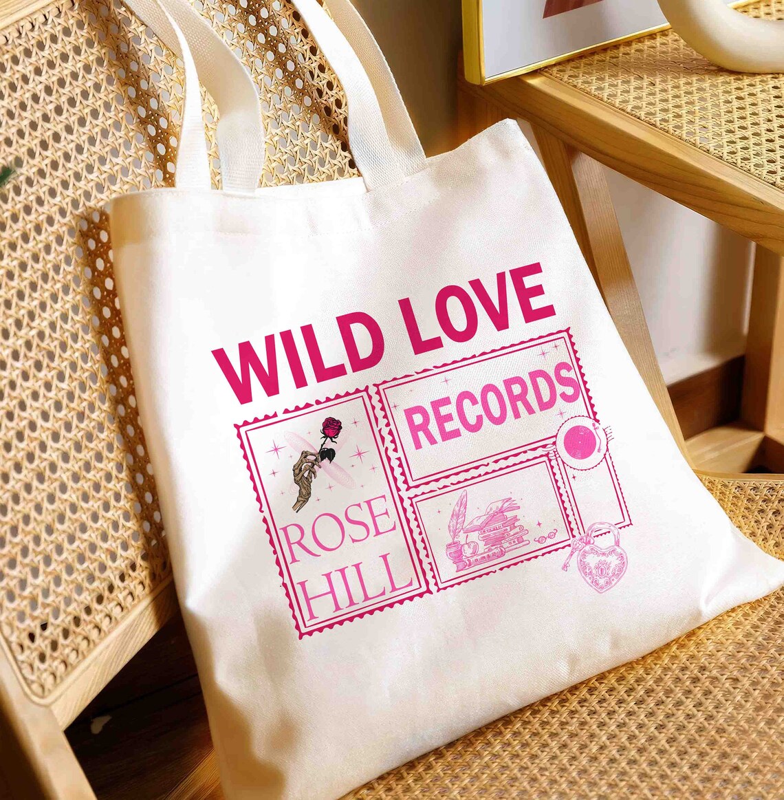Wild Love Merch, Wild Rose Records, Elsie Silver Merch, Ford Grant , Book Tote Bag , Bookish Merch