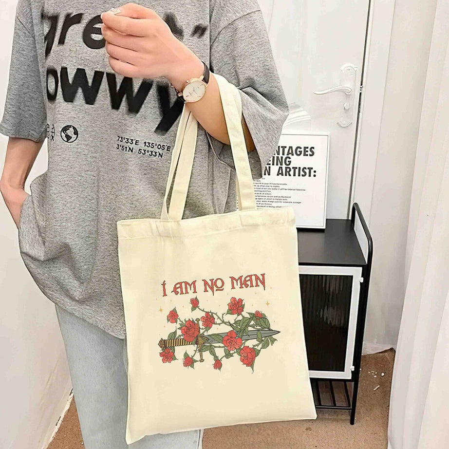 I Am No Man Tote Bag, Fantasy Reader Tote Bag, Book Gift for Her, Bookish Gift, Bookish Gift for Her, Epic Fantasy Book, I Am No Man Bag
