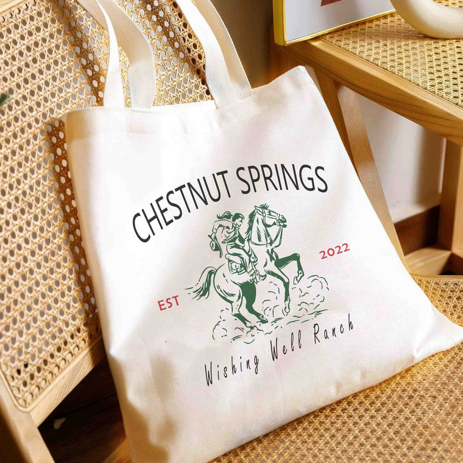 Chestnut Springs Tote Bag, Wishing Well Ranch Tote Bag, Cowboy Romance, Elsie Silver, Western Romance, Bookish Tote Bag, Book Lover