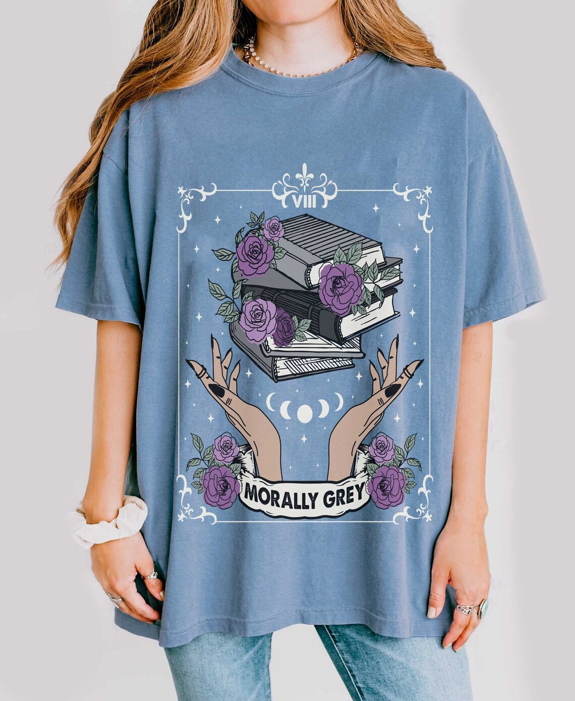 Morally Grey Book Club Comfort Colors Shirt, Dark Romance Shirt, Spooky Season Shirt, Bookish Shirt, Vintage Bookish, Gift for Book Lover