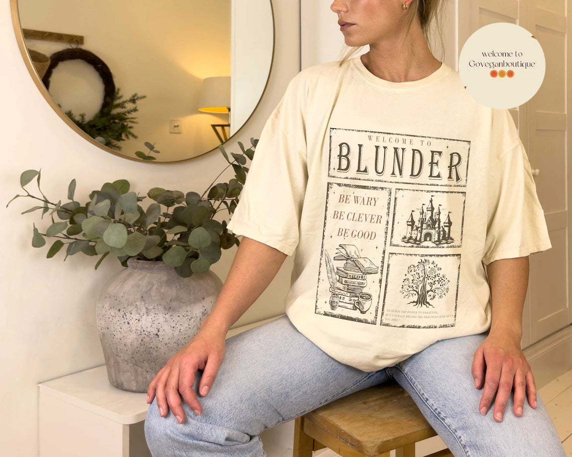 One Dark Window Comfort Colors Shirt, Blunder Be Wary Be Clever Be Good, Licensed Shepherd King, Rachel Gillig, Elspeth Spindle, Destrier