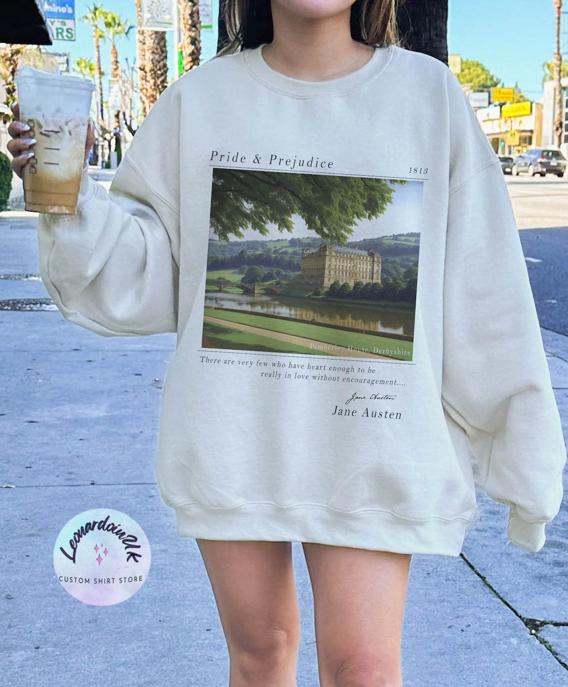 Pride and Prejudice Sweatshirt, Pemberley House Shirt, Mr. Darcy and Elizabeth Bennet Sweatshirt, Jane Austen Shirt, Book Lover Sweatshirt