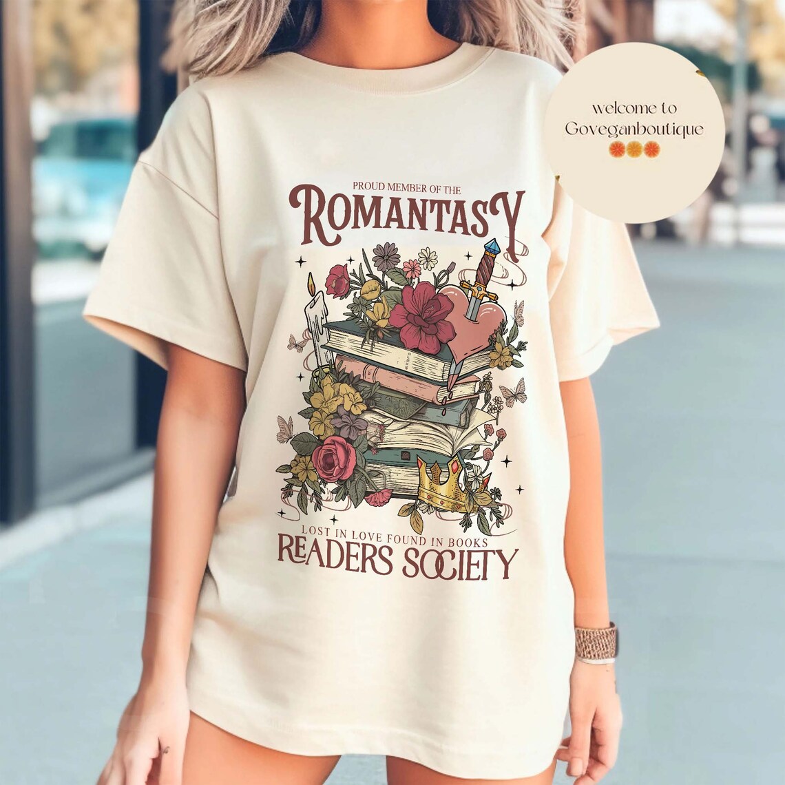 Romantasy Readers Society Comfort Colors Shirt, Book Lover Club, Romantasy Reader Gift, Fantasy Romance Book Shirt, Dark Romance