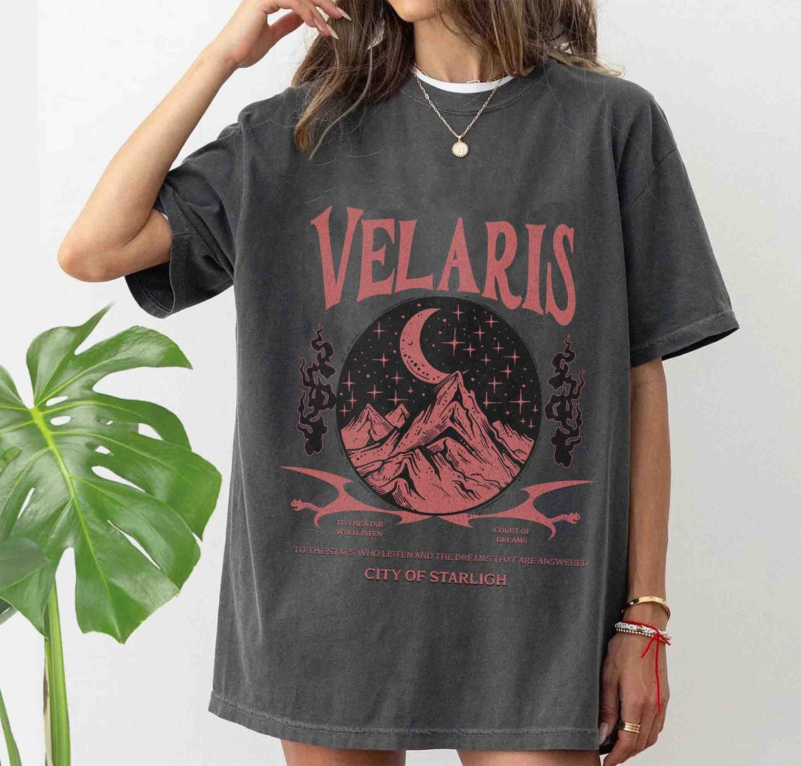 Velaris City of Starlight ACOTAR Comfort Colors Shirt, the Night Court Shirt, Court of Thorns and Roses Shirt, SJM Merch, Bookish Gift
