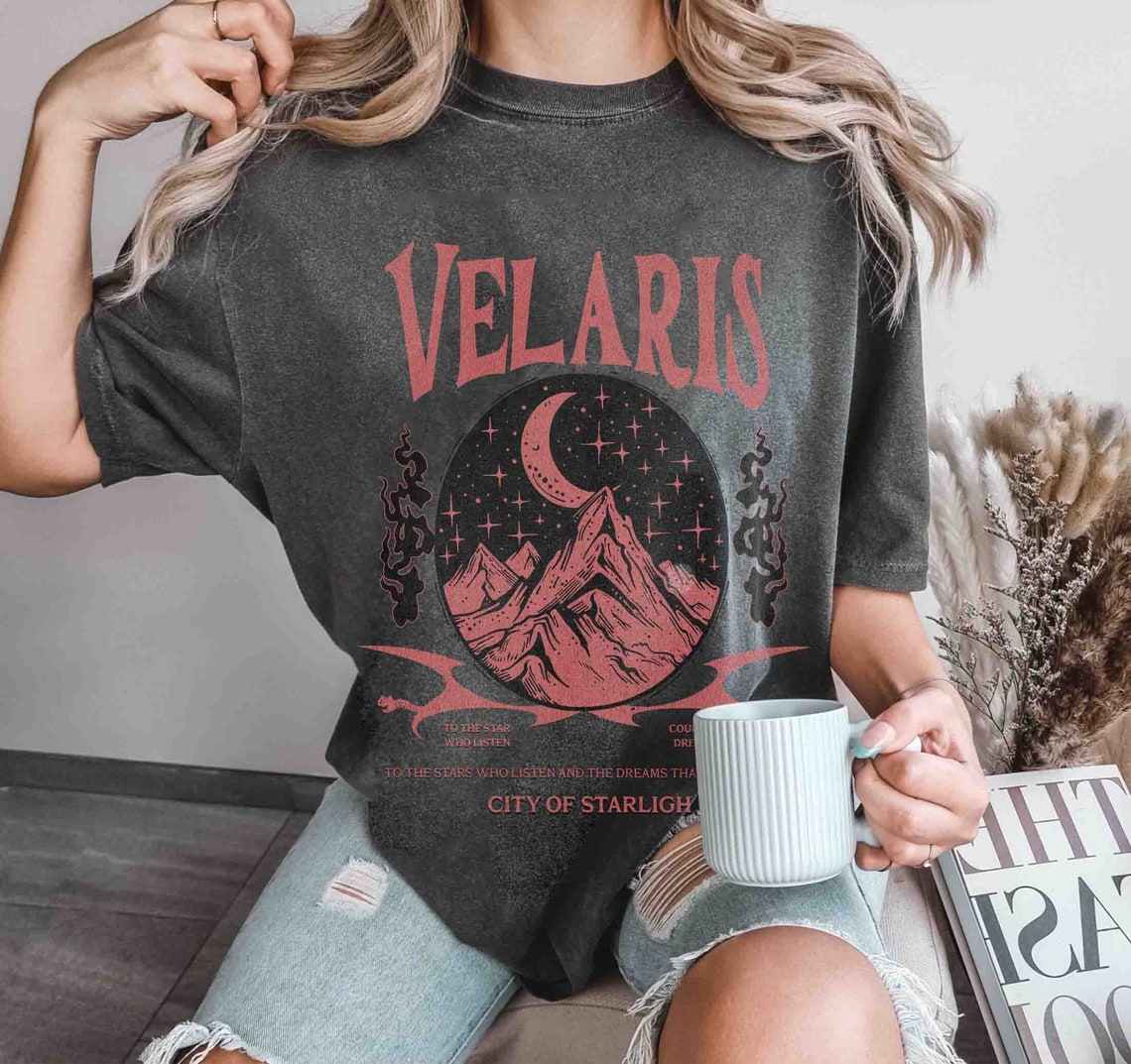 Velaris City of Starlight ACOTAR Comfort Colors Shirt, the Night Court Shirt, Court of Thorns and Roses Shirt, SJM Merch, Bookish Gift