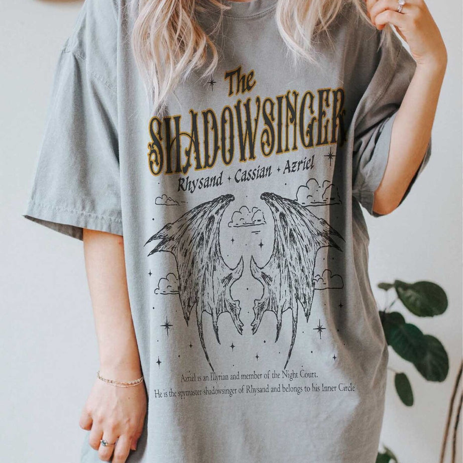 Azriel Comfort Colors Shirt, Shadowsinger Night Court Licensed SJM Merch, Cassian Illyrian, Bat Boys, Velaris Gift, ACOTAR, Bookish Shirt