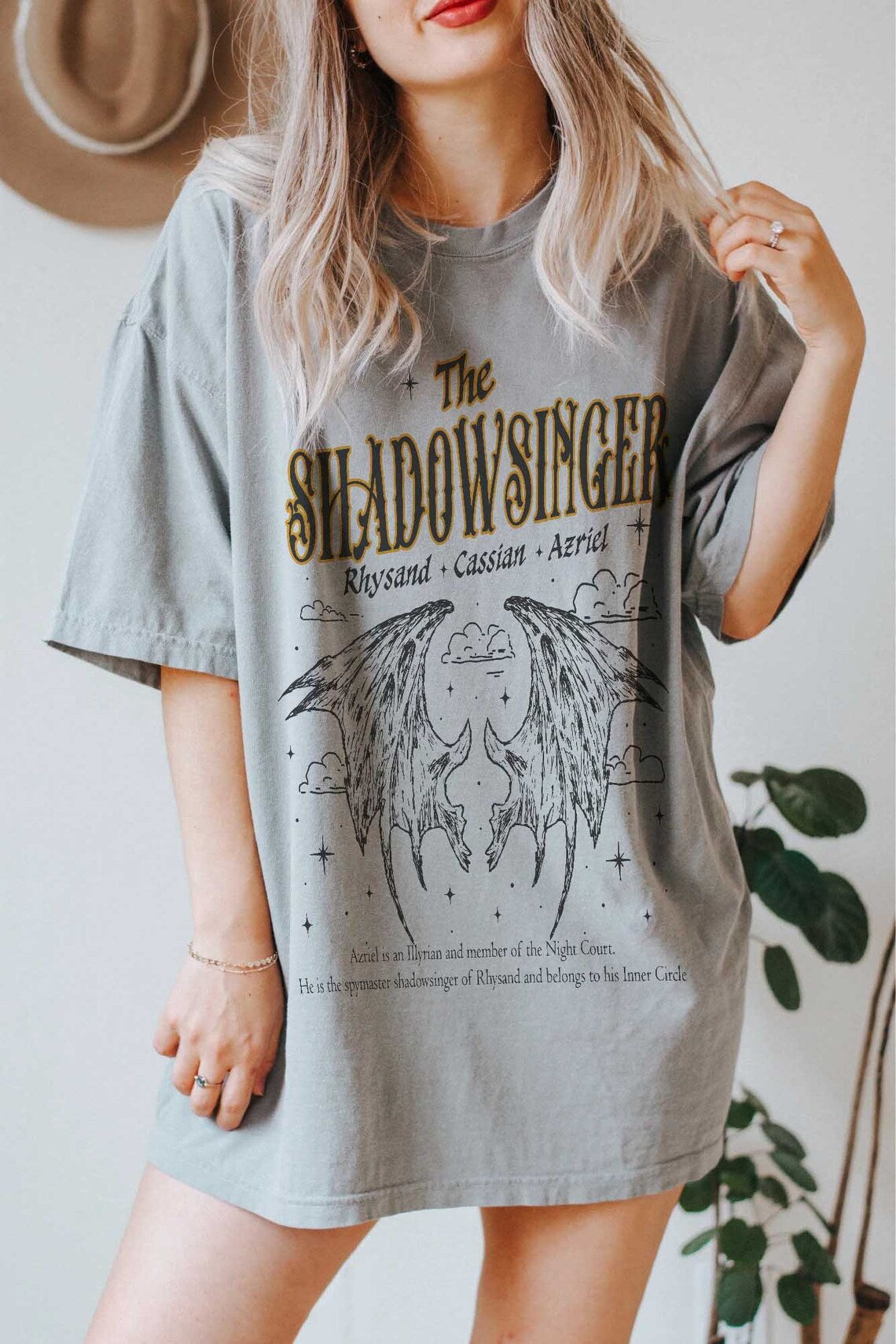 Azriel Comfort Colors Shirt, Shadowsinger Night Court Licensed SJM Merch, Cassian Illyrian, Bat Boys, Velaris Gift, ACOTAR, Bookish Shirt