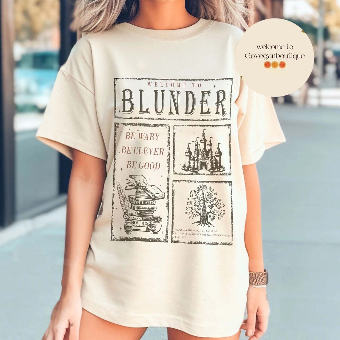 One Dark Window Comfort Colors Shirt, Blunder Be Wary Be Clever Be Good, Licensed Shepherd King, Rachel Gillig, Elspeth Spindle, Destrier