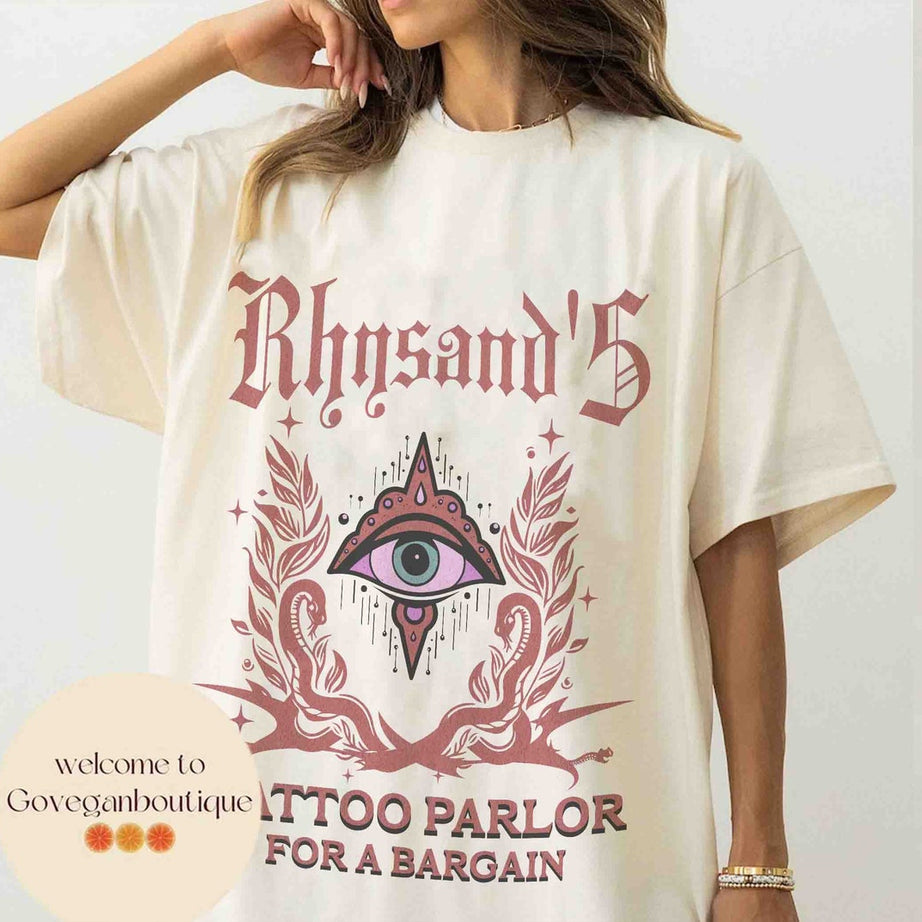 Acotar Velaris Rhysand's Tattoo Parlor Comfort Colors Shirt, Feyre and Rhysand, the Night Court Tee, Novel Series Book Lover, Bookish Gift