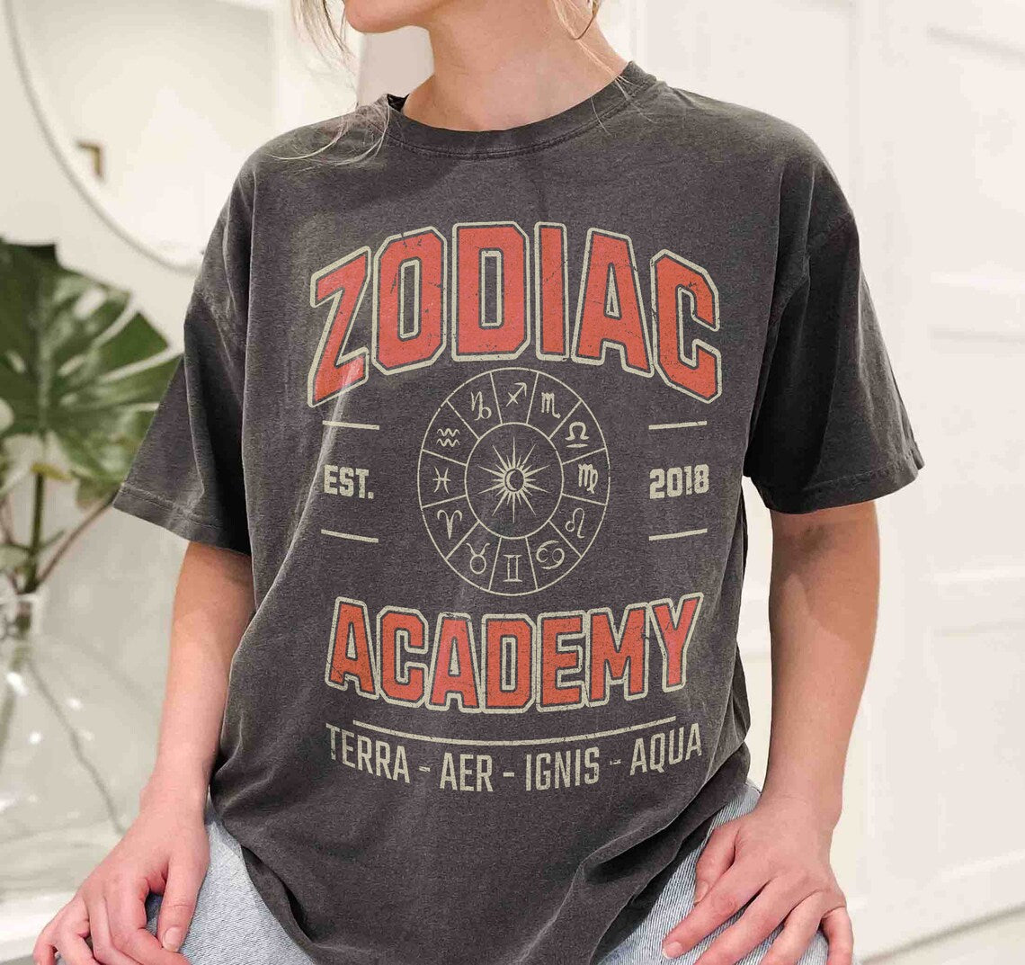 Zodiac Academy Solaria Comfort Colors Shirt, Zodiac Academy Merch, Vega Twins Shirt, Zodiac Signs, , Ruthless Boys, Celestial Heirs Band