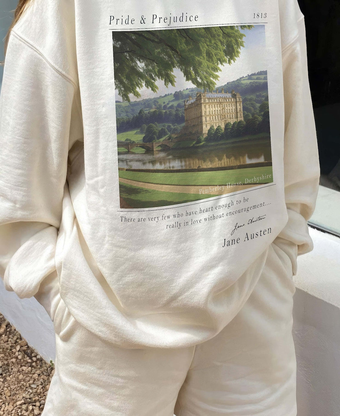 Pride and Prejudice Sweatshirt, Pemberley House Shirt, Mr. Darcy and Elizabeth Bennet Sweatshirt, Jane Austen Shirt, Book Lover Sweatshirt
