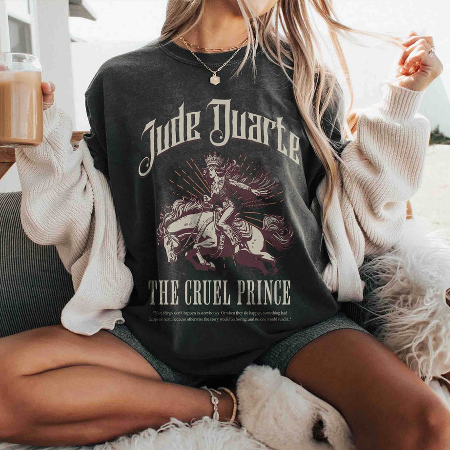 The Cruel Prince Comfort Color Shirt, the Folk of the Air Shirt, Cardan Greenbriar Shirt, Jude and Cardan Shirt, Bookish Shirt