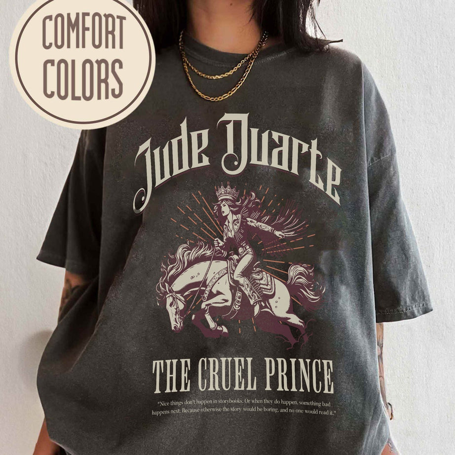 The Cruel Prince Comfort Color Shirt, the Folk of the Air Shirt, Cardan Greenbriar Shirt, Jude and Cardan Shirt, Bookish Shirt
