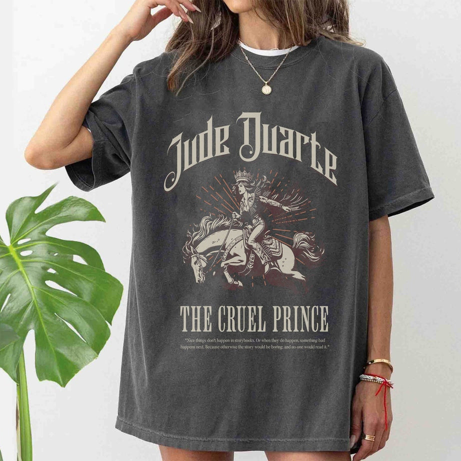 The Cruel Prince Comfort Color Shirt, the Folk of the Air Shirt, Cardan Greenbriar Shirt, Jude and Cardan Shirt, Bookish Shirt