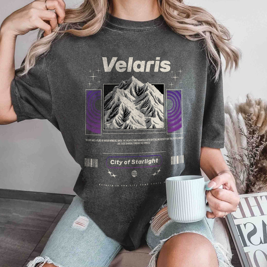 Velaris Comfort Colors Shirt, ACOTAR Shirt, ACOTAR Merch, ACOMAF Shirt, Bookish Merch, Sarah J Maas, Night Court Shirt