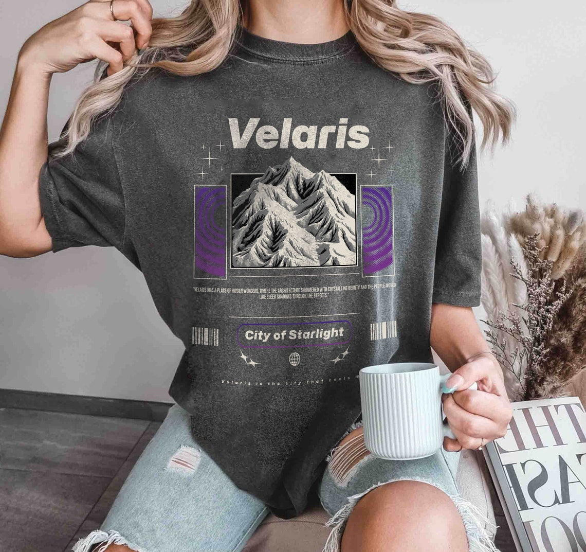 Velaris Comfort Colors Shirt, ACOTAR Shirt, ACOTAR Merch, ACOMAF Shirt, Bookish Merch, Sarah J Maas, Night Court Shirt