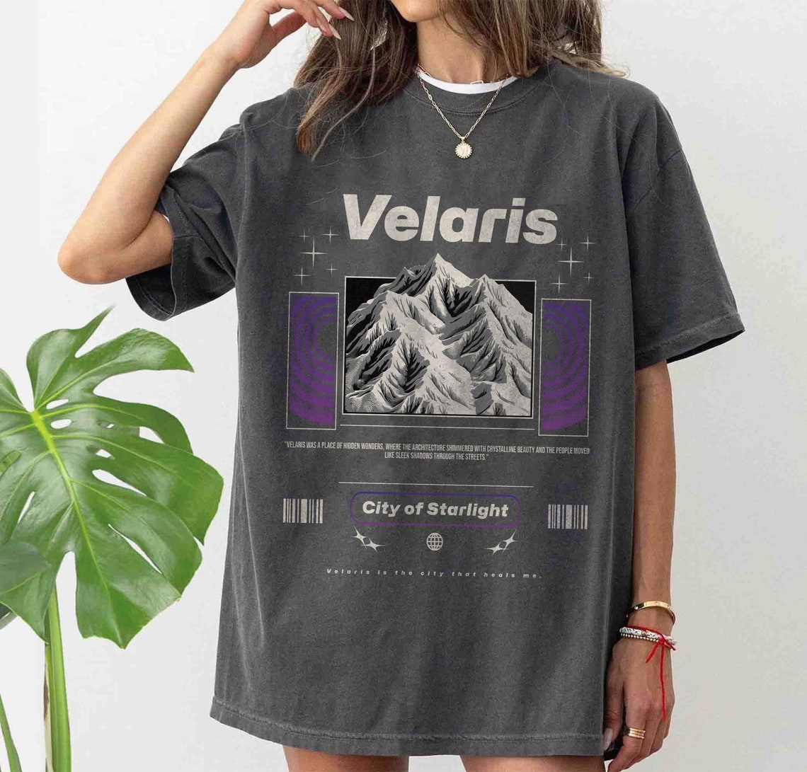 Velaris Comfort Colors Shirt, ACOTAR Shirt, ACOTAR Merch, ACOMAF Shirt, Bookish Merch, Sarah J Maas, Night Court Shirt