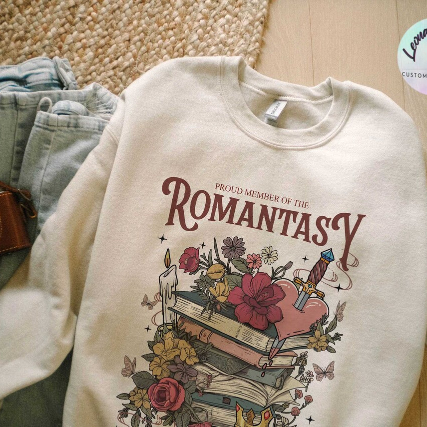 Romantasy Readers Society Sweatshirt, Book Lover Club, Romantasy Reader Gift, Fantasy Romance Book Shirt, Dark Romance