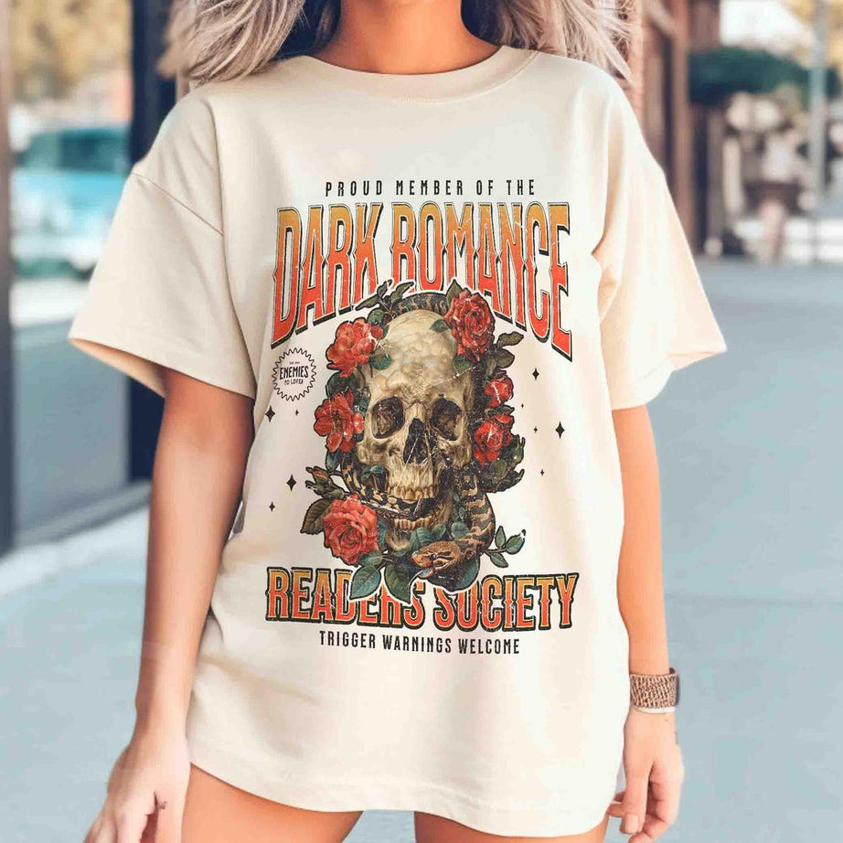 Dark Romance Readers Society Shirt, Romance Reader Dark Academia Shirt for Smut Reader, Bookish Shirt, Dark Romance Merch