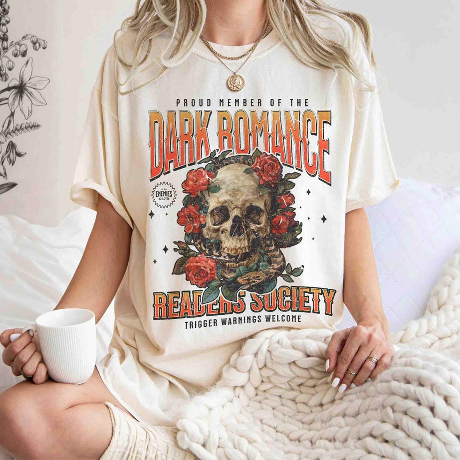 Dark Romance Readers Society Shirt, Romance Reader Dark Academia Shirt for Smut Reader, Bookish Shirt, Dark Romance Merch