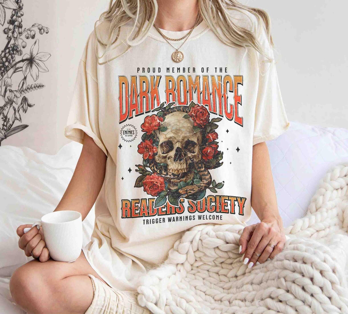 Dark Romance Readers Society Shirt, Romance Reader Dark Academia Shirt for Smut Reader, Bookish Shirt, Dark Romance Merch
