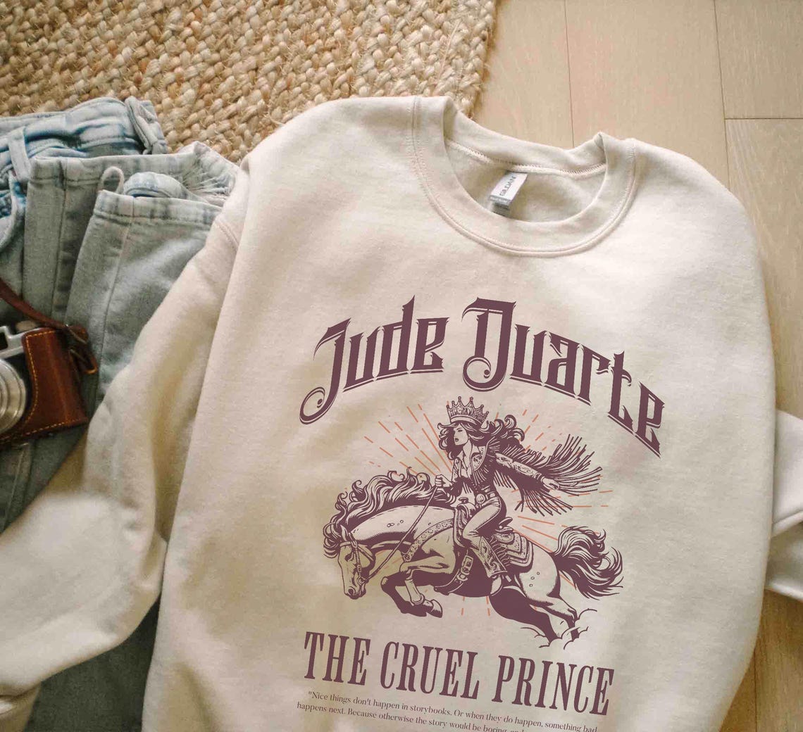 The Cruel Prince Sweatshirt, the Folk of the Air Shirt, Cardan Greenbriar Shirt, Jude and Cardan Shirt, Bookish Shirt