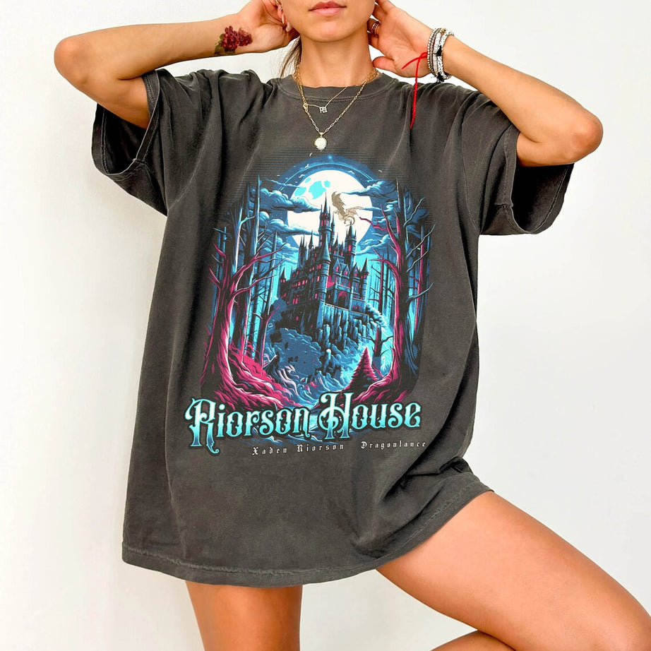 Xaden Riorson House Comfort Colors Shirt, Violet Sorrengail Silver One, Dragon Rider Shirt