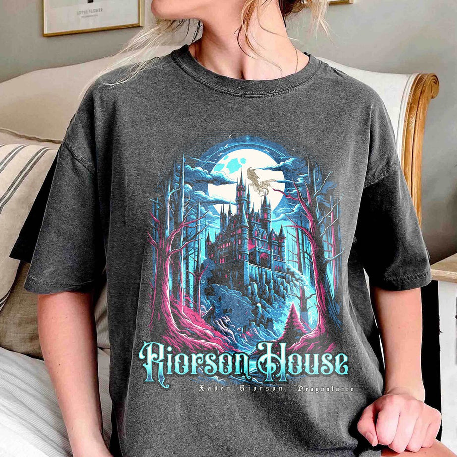 Xaden Riorson House Comfort Colors Shirt, Violet Sorrengail Silver One, Dragon Rider Shirt