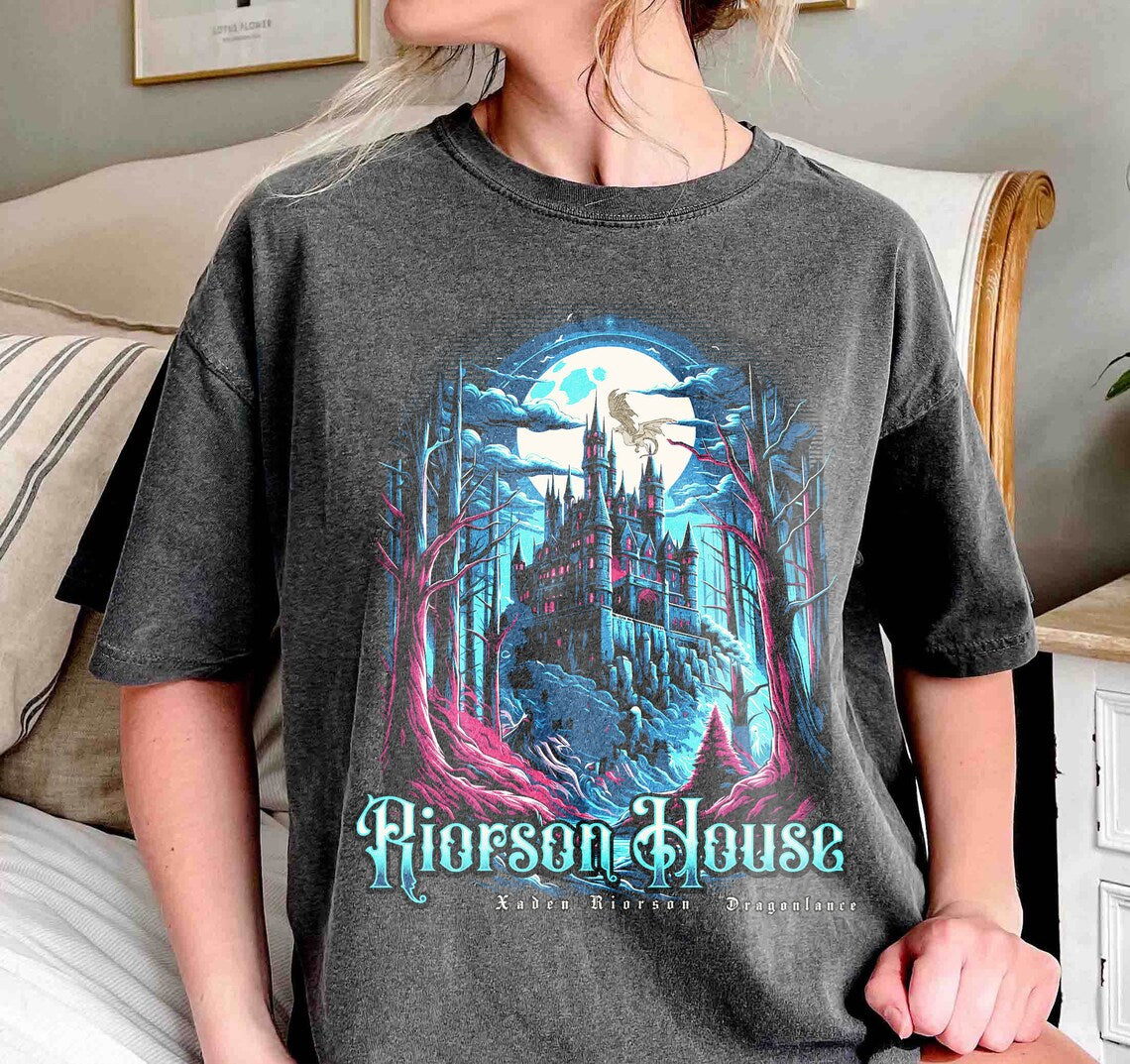 Xaden Riorson House Comfort Colors Shirt, Violet Sorrengail Silver One, Dragon Rider Shirt