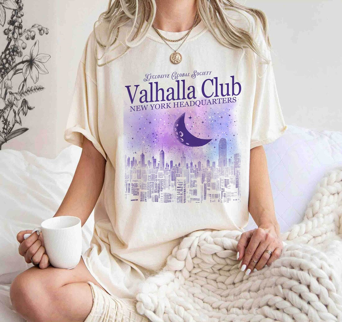 Valhalla Club Comfort Colors Shirt, Kings of Sin Series by Ana Huang Merch, Twisted Series Shirt, Romance Book Merch, Bookish Shirt.